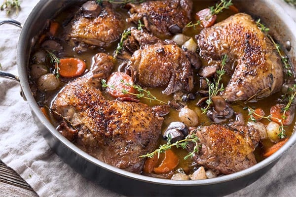 Coq Au Vin: The Classic French Chicken Stew In Instant Pot