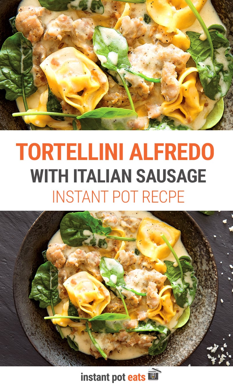 Instant Pot Tortellini Alfredo With Italian Sausage
