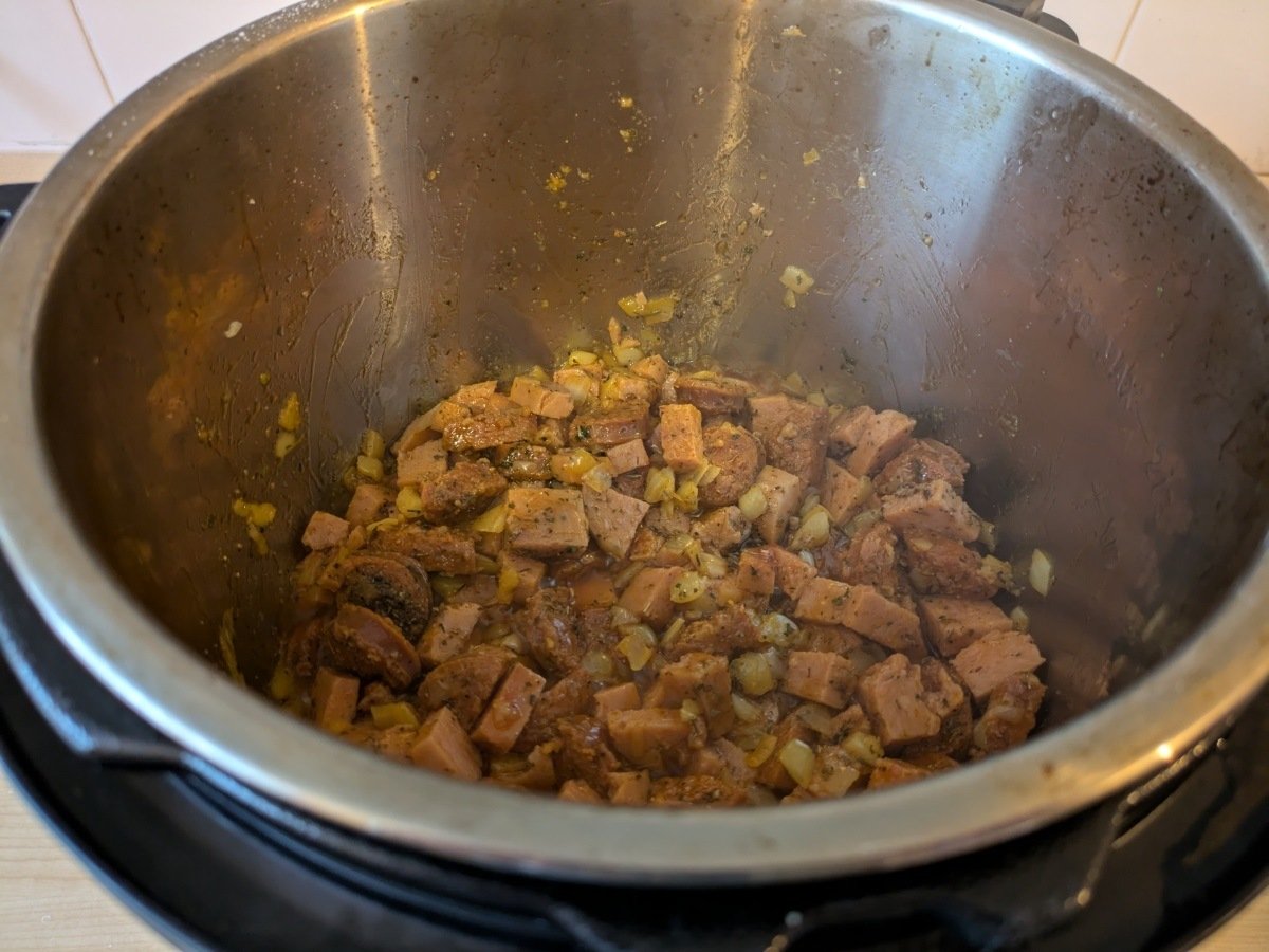 sautéing meals in an Instant Pot