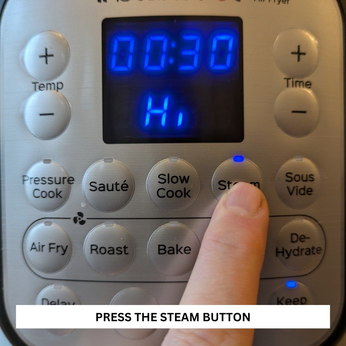 using the Instant Pot steamer function