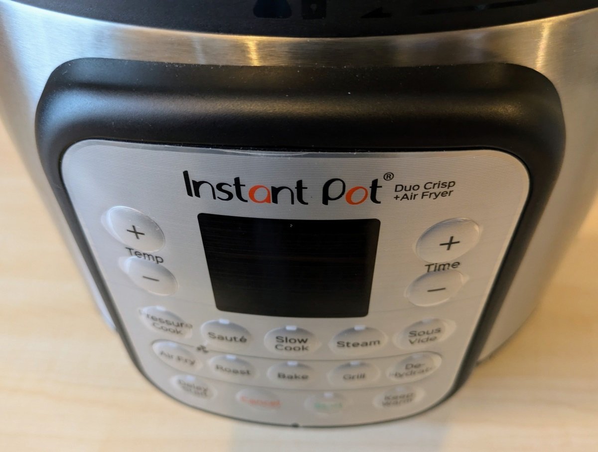 instant pot top view