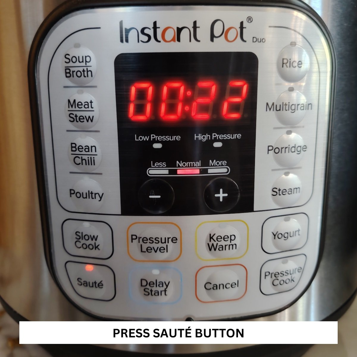 Instant Pot display