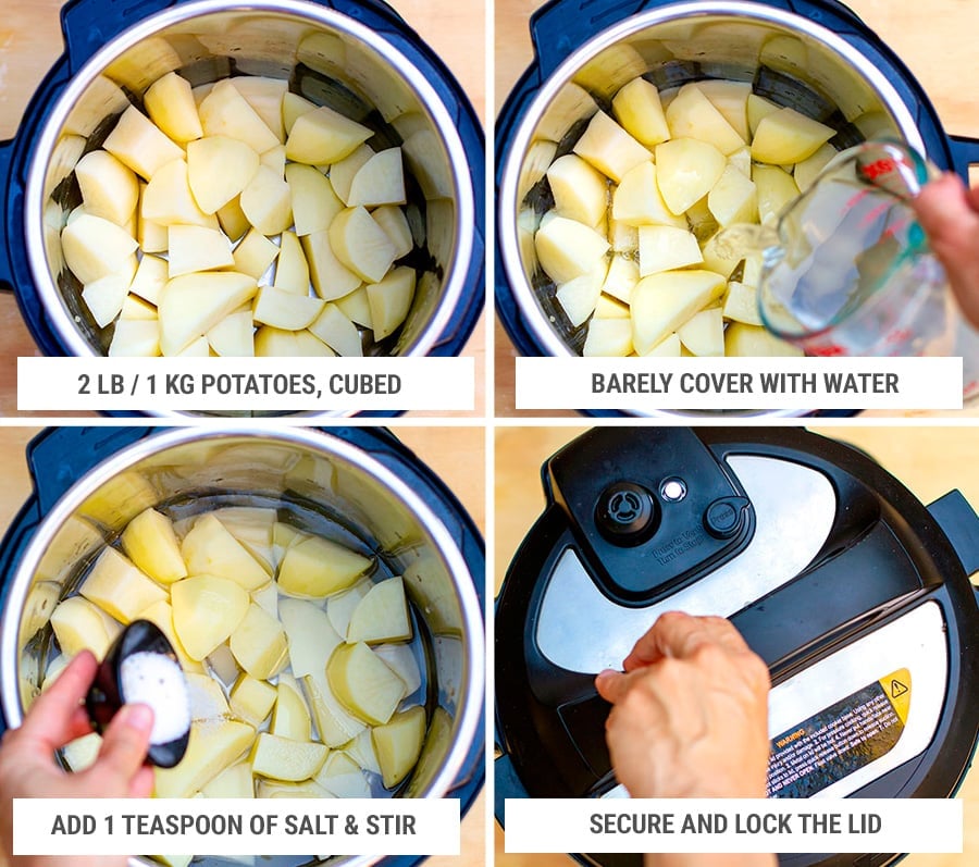 How to make mashed potatoes in the Instant Pot Step 1