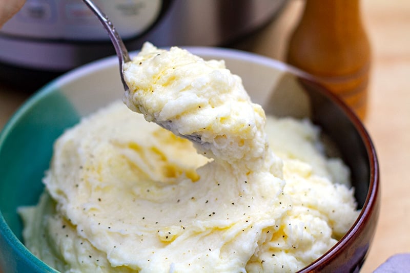 Sour cream mashed potatoes in Instant Pot