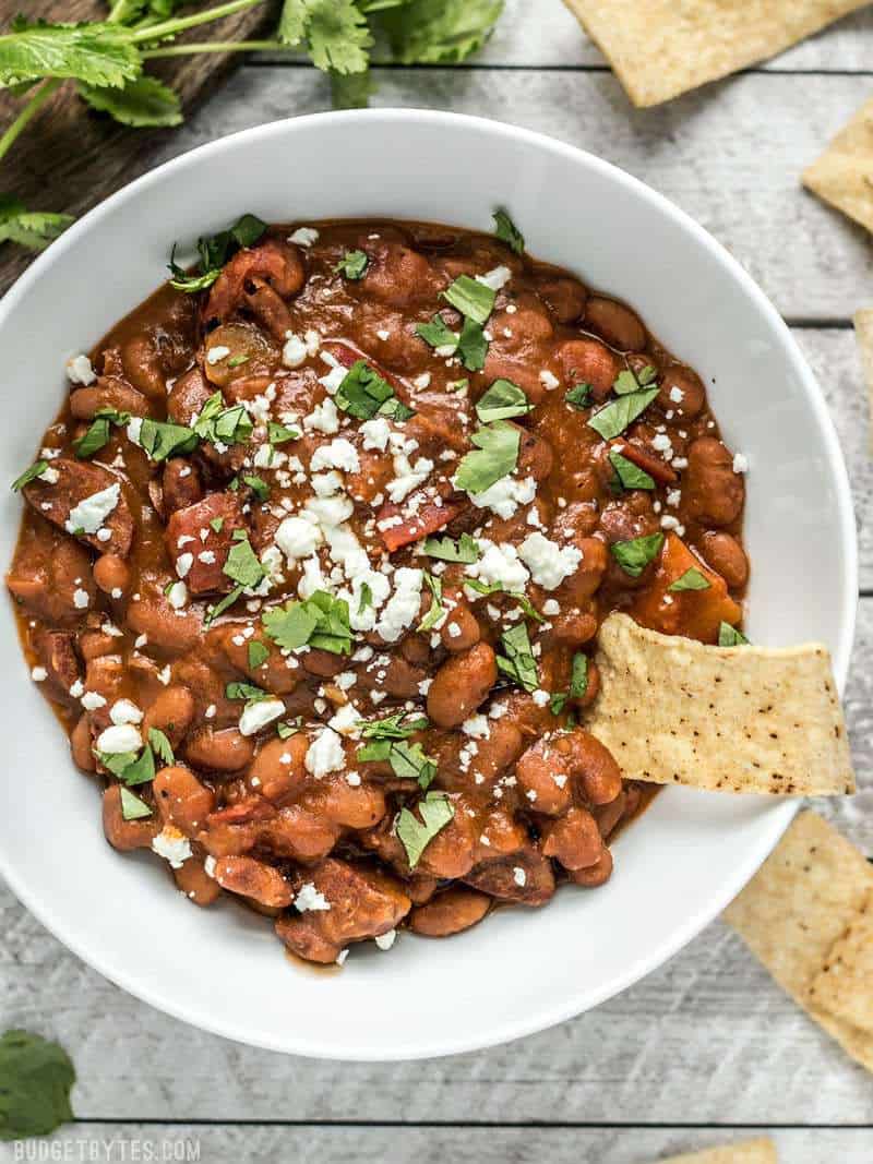 PINTO BEANS WITH CHORIZO