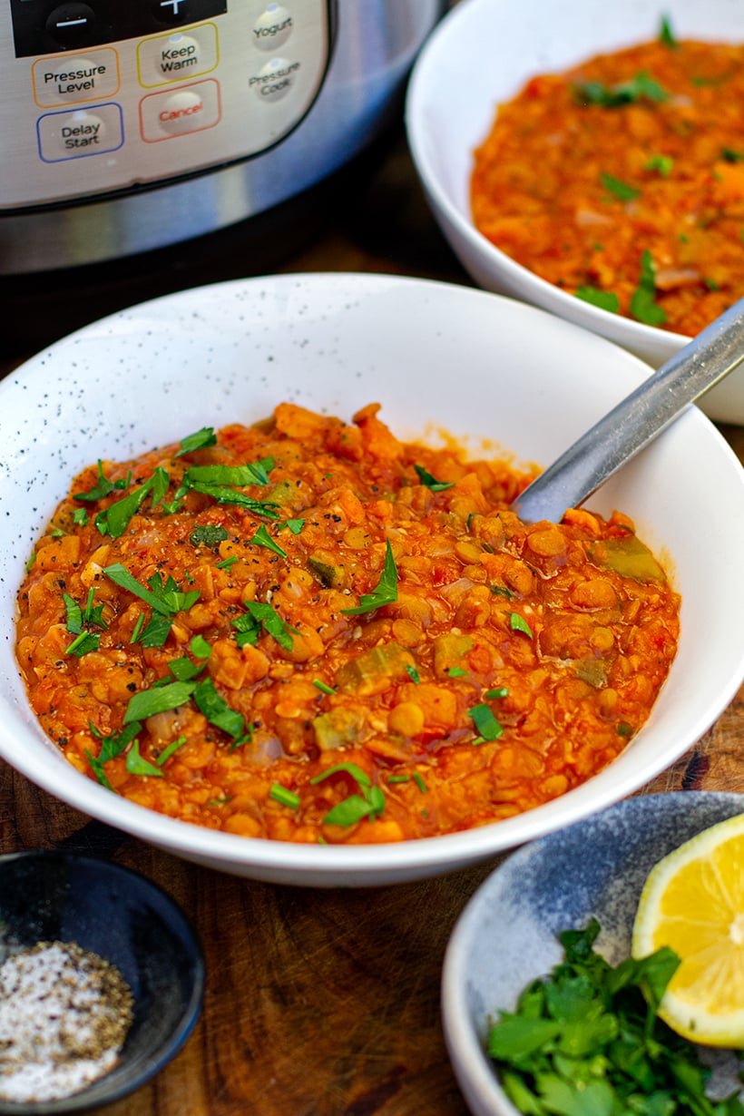 Instant Pot Lentil Stew (Veggie-Loaded , Step-By-Step)