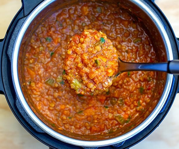 Instant Pot Lentil Stew With Vegetables
