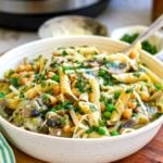 Creamy Instant Pot Pasta With Mushroom & Chickpeas