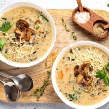 Mushroom &amp; Wild Rice Soup In The Instant Pot (Step-By-Step)-image
