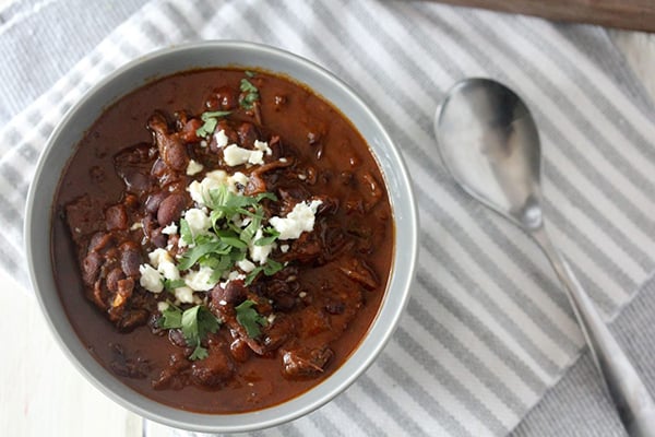 Instant Pot Short Rib Black Bean Chili