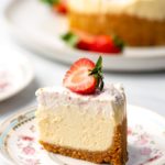 Instant Pot Vanilla Cheesecake With Strawberry Topping