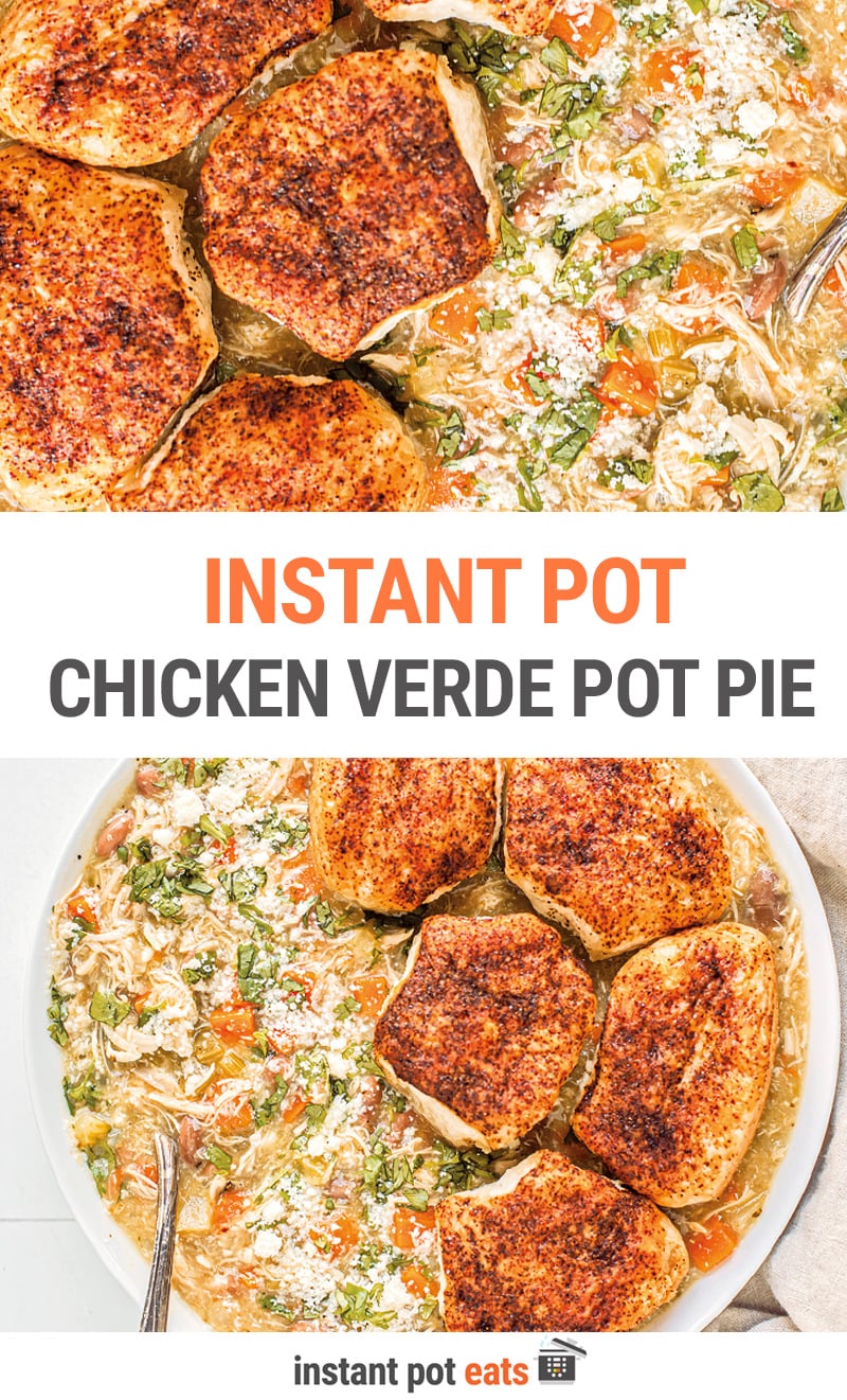 Instant Pot Chicken Verde Pot Pie Recipe