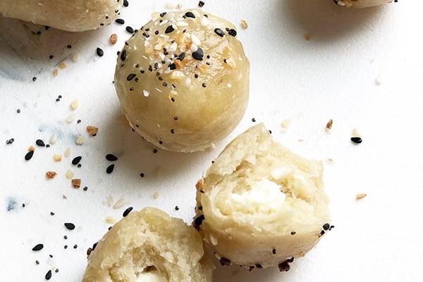 Instant Pot Everything Bagel Bites with Cream Cheese Filling
