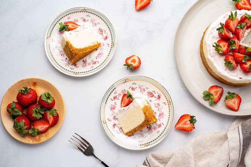 Vanilla cheesecake in the Instant Pot