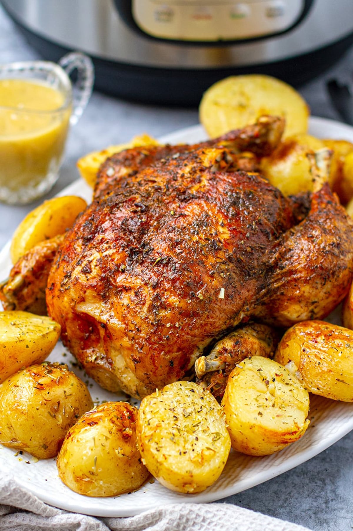 Instant Pot Roast Chicken and Potatoes
