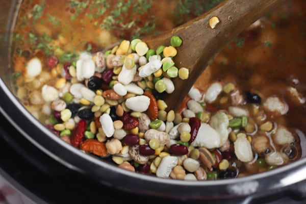 Instant Pot Cajun 15 Bean Soup