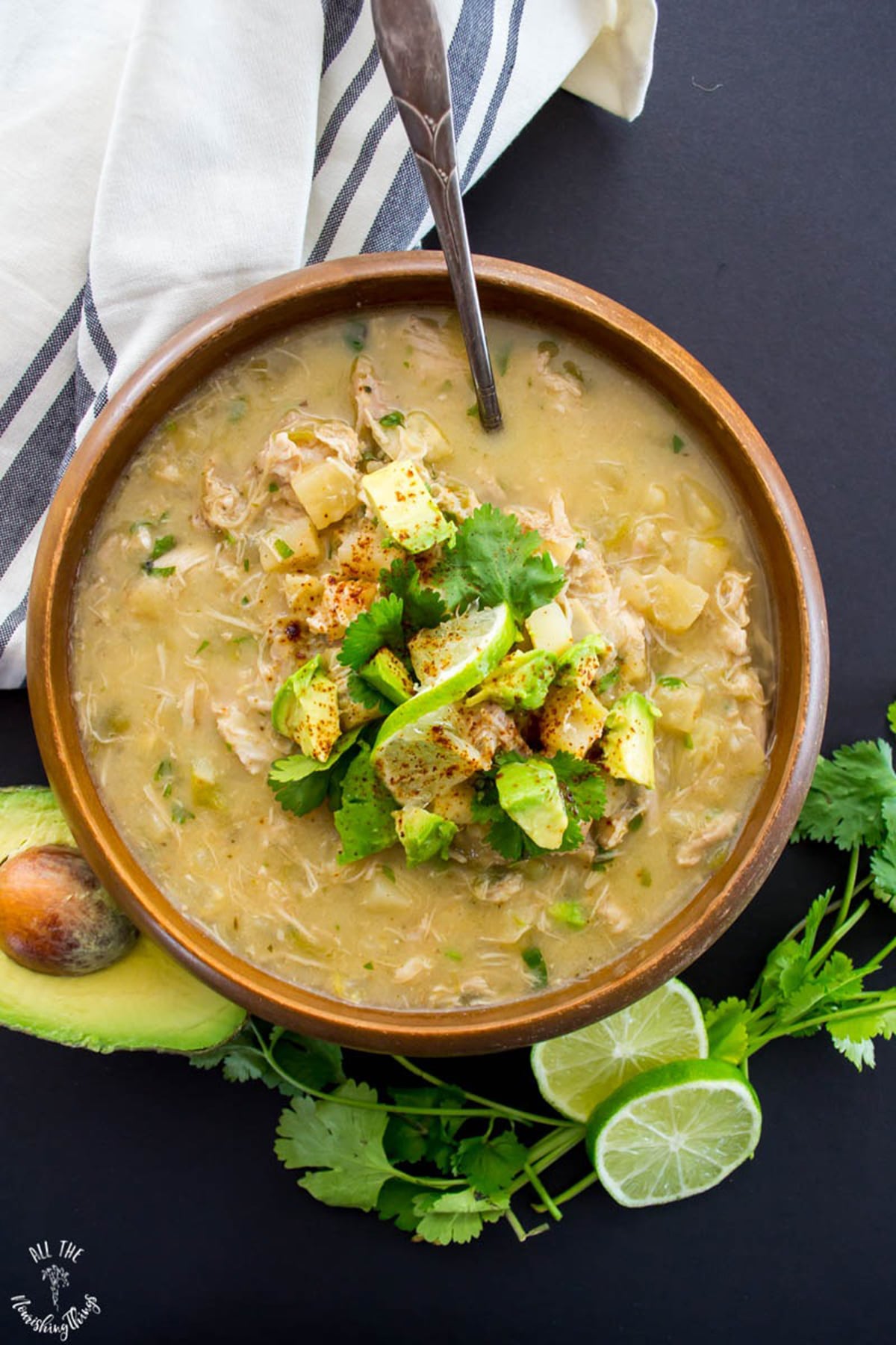 Healthy Green Chile Chicken Chowder 