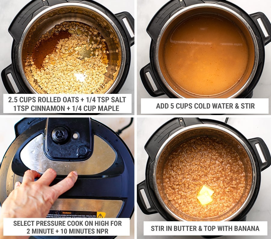 How to make instant pot oats