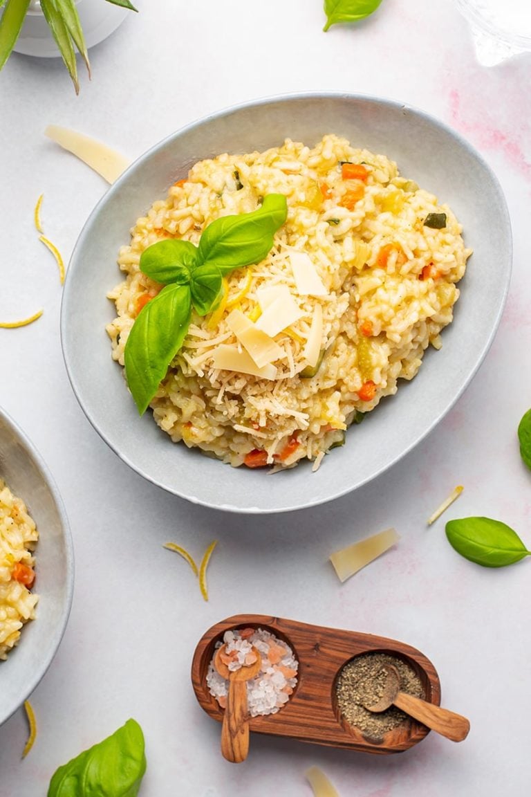 Instant Pot Vegetable Risotto With Lemon & Parmesan