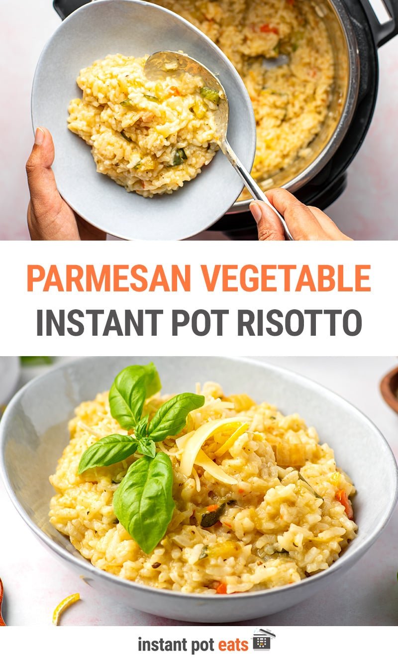 Instant Pot Vegetable Risotto With Lemon & Parmesan