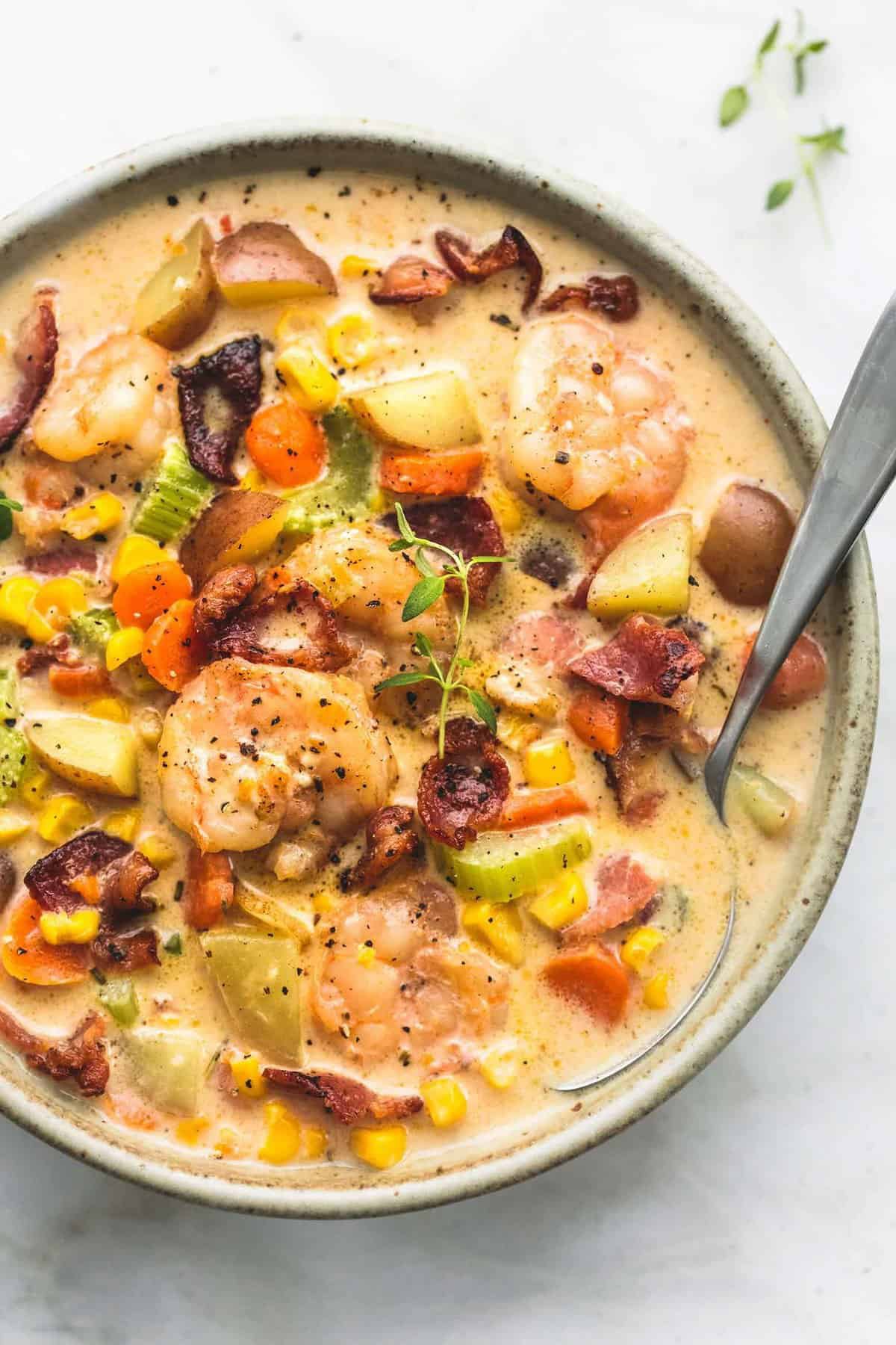 Shrimp & Bacon Corn Chowder