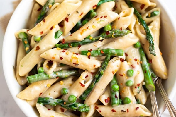 Instant Pot Lemon Asparagus Pasta