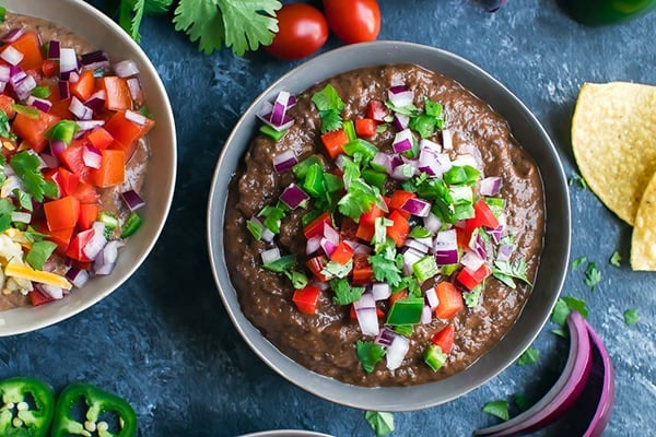 INSTANT POT BLACK BEAN DIP