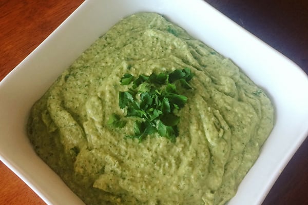 Instant Pot Cilantro Jalapeño Hummus