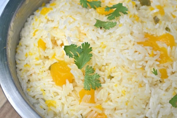 Instant Pot Mango Jalapeño Sticky Rice