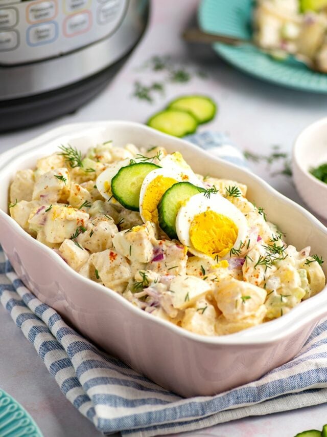 INSTANT POT POTATO SALAD WITH EGG & CREAMY DRESSING