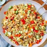 Brown Rice Cashew Salad With The Instant Pot (or Stovetop)
