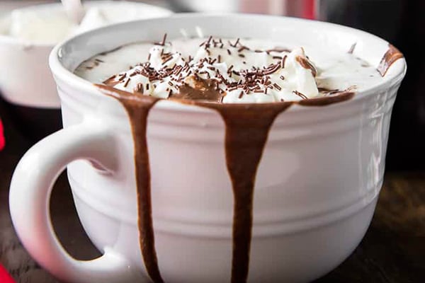 Homemade Peppermint Hot Chocolate