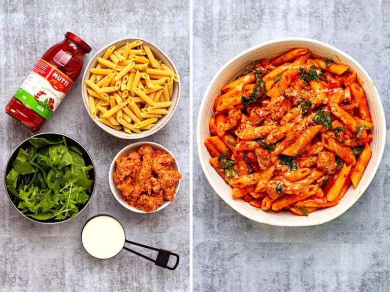 Instant Pot Creamy Sausage Pasta (5Ingredients Only!)