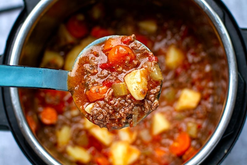 Ground Beef Stew Instant Pot Recipe