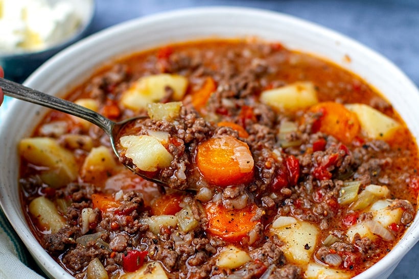 Ground Beef Stew In Instant Pot -Recipe