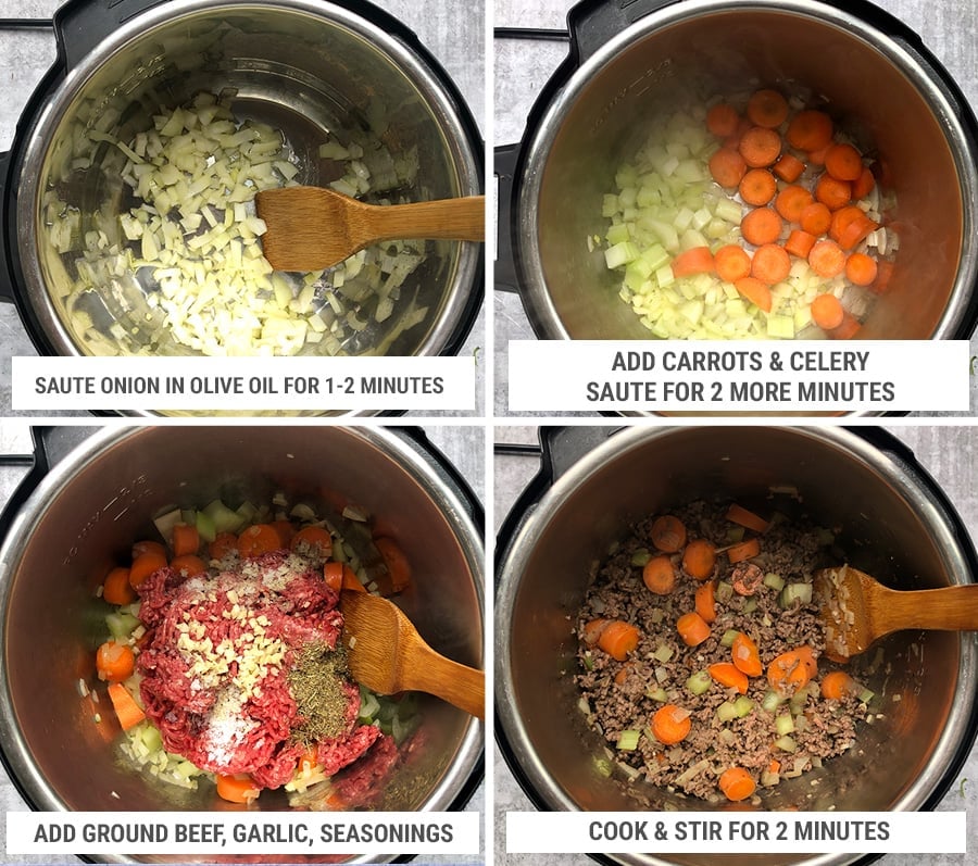 How to make ground beef stew in the Instant Pot