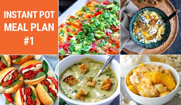 Weekly Instant Pot Meal Plan #1