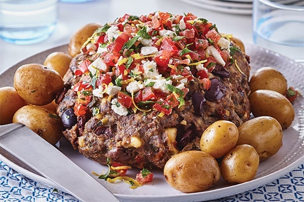 Instant Pot MediterraneanI Meatloaf Potatoes