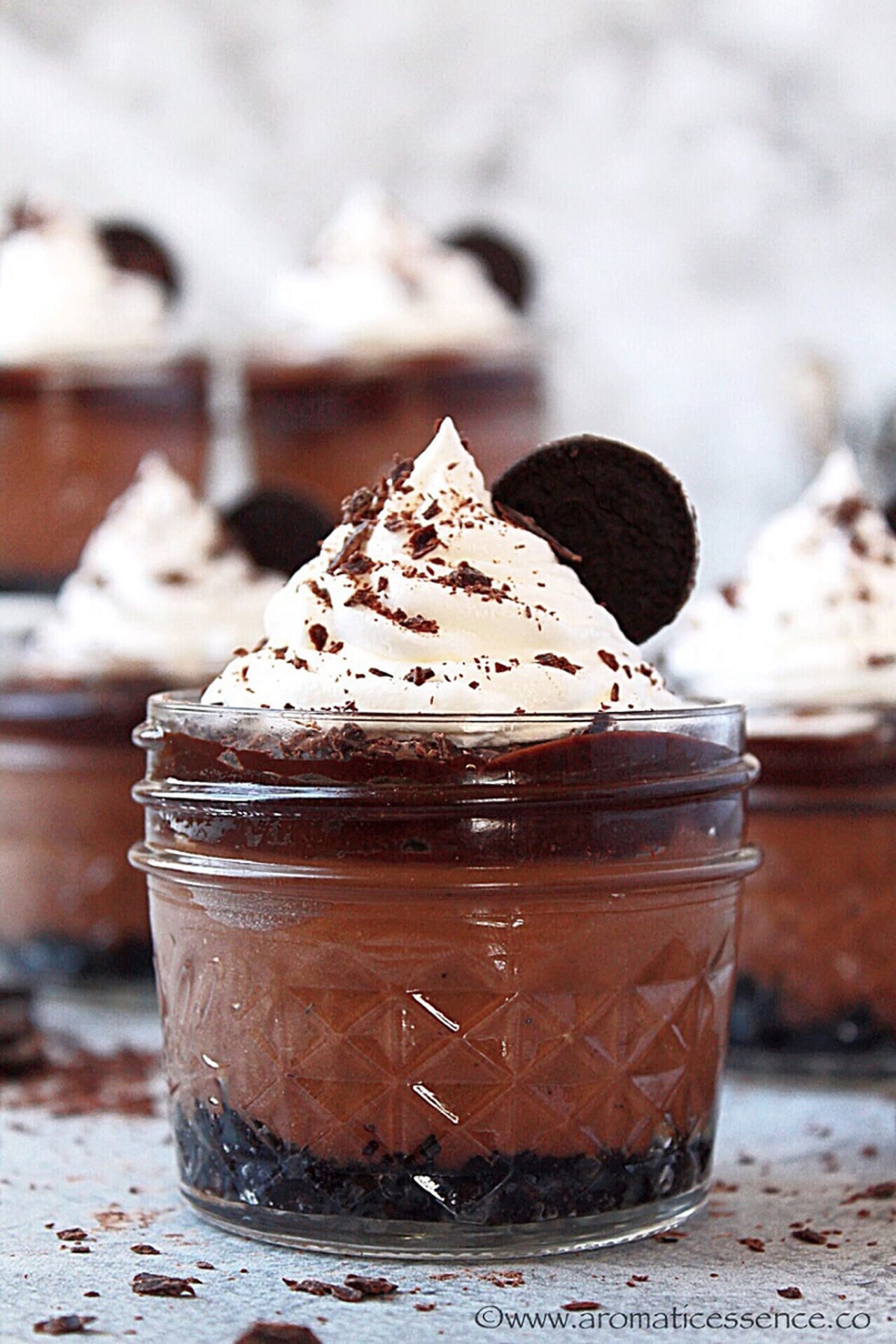 Instant Pot Chocolate Cheesecake In Jars