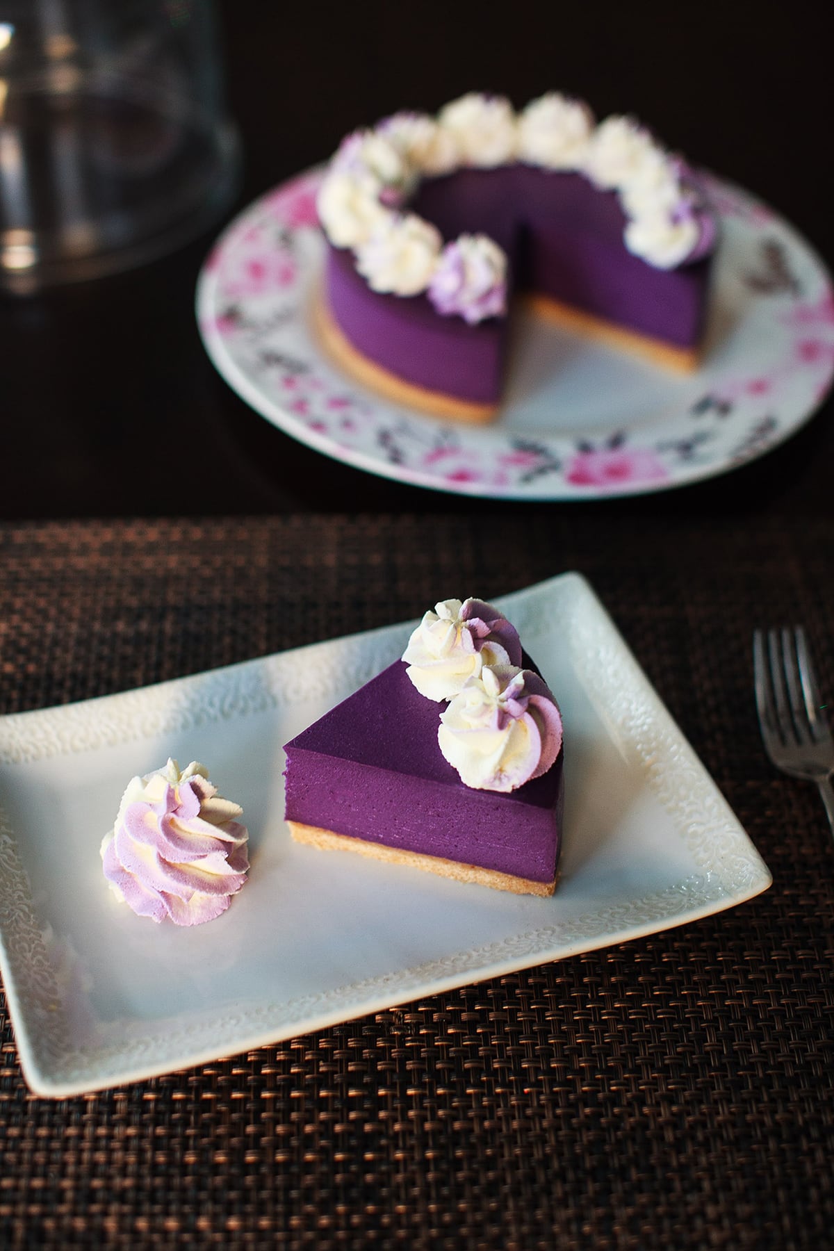 Instant Pot Ube Cheesecake 