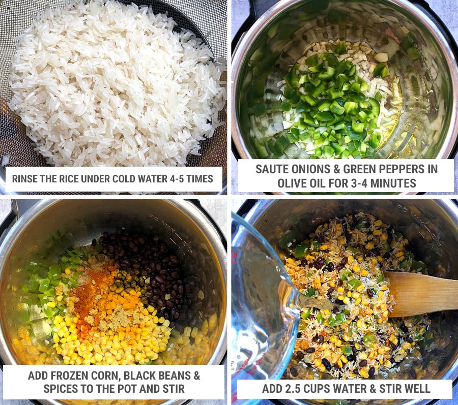 How to make Instant Pot Southwest Rice steps 1
