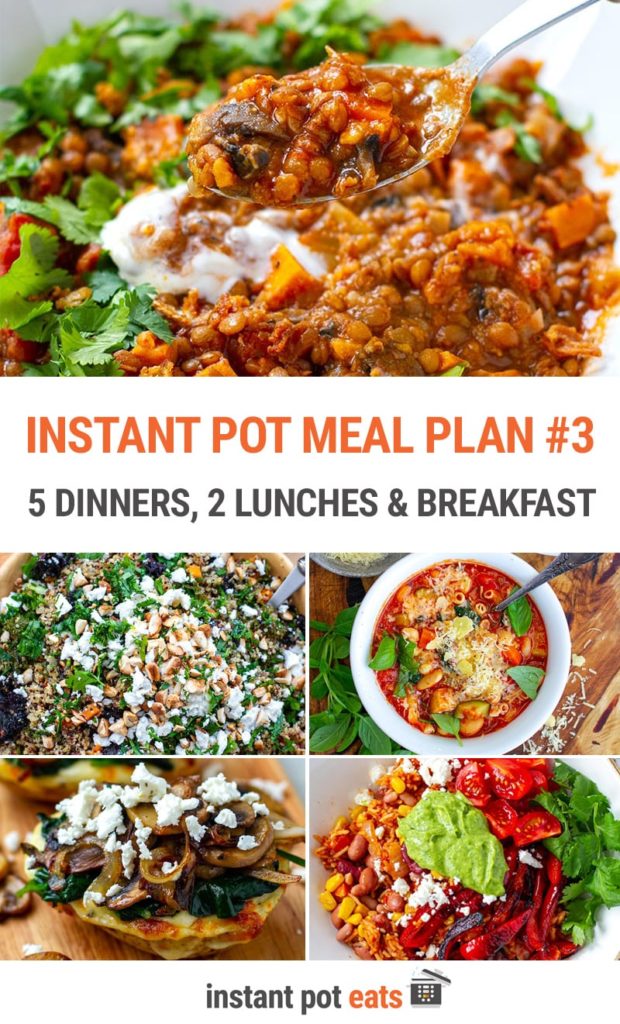Instant Pot Meal Plan #3 (Vegetarian Edition)