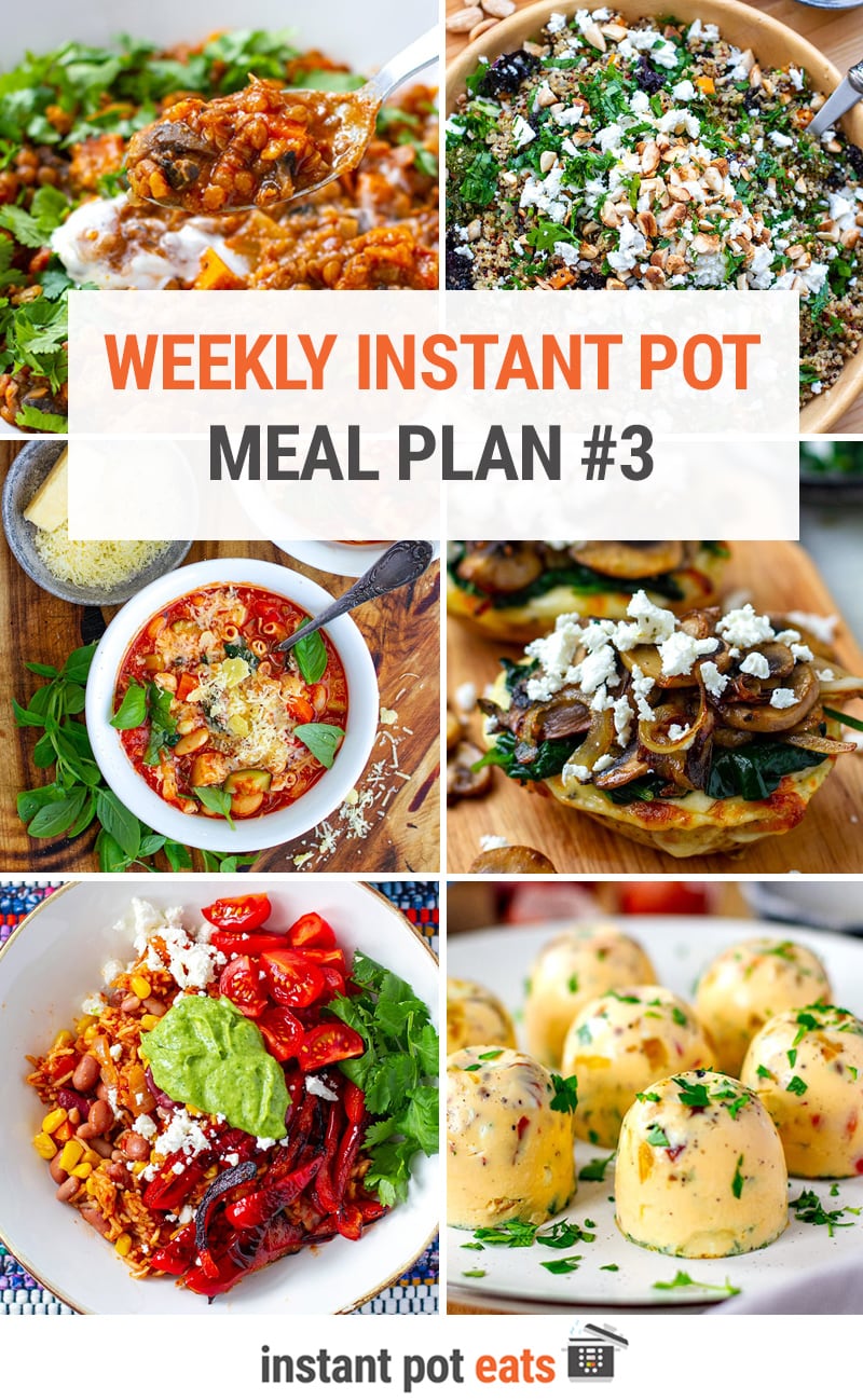 Instant Pot Meal Plan #3 (Vegetarian Edition)