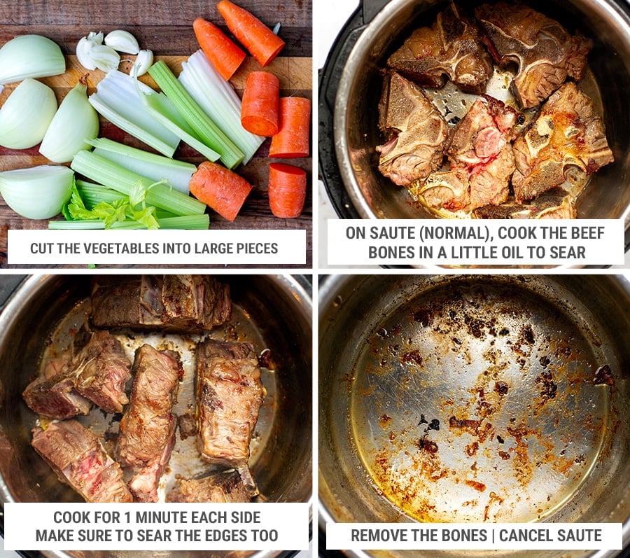 Instant pot bone broth chicken online carcass