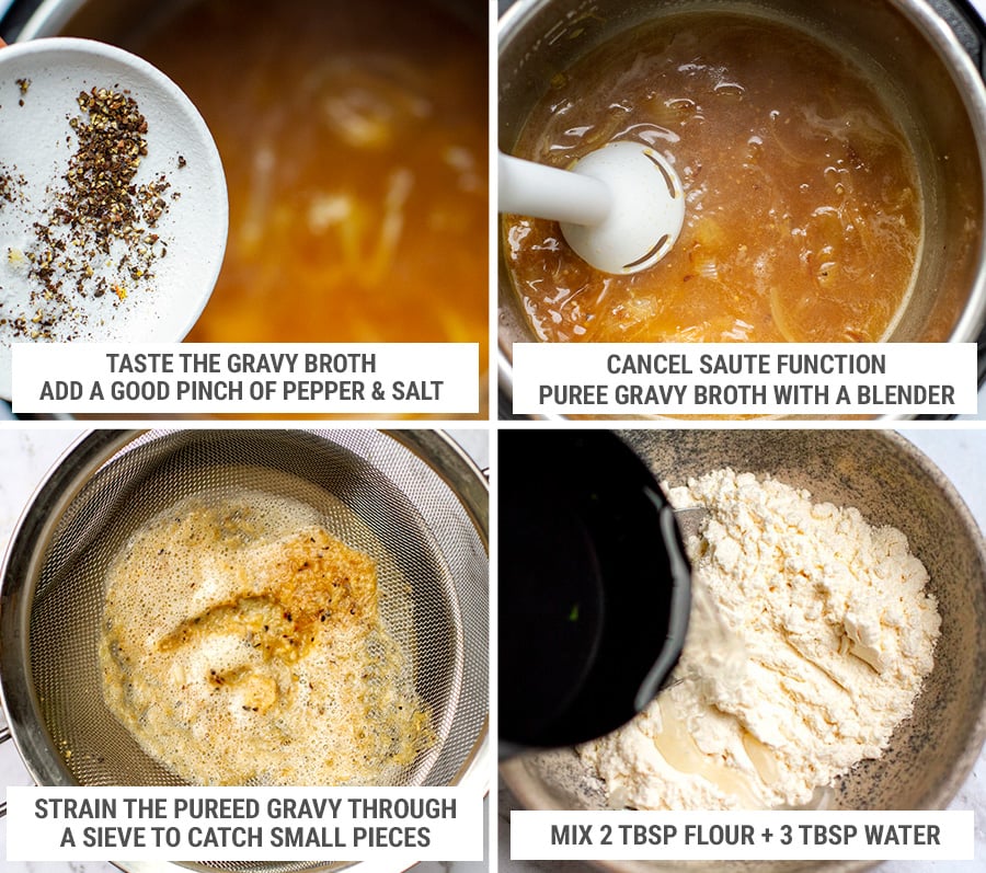 How to make gravy in the Instant Pot steps 2