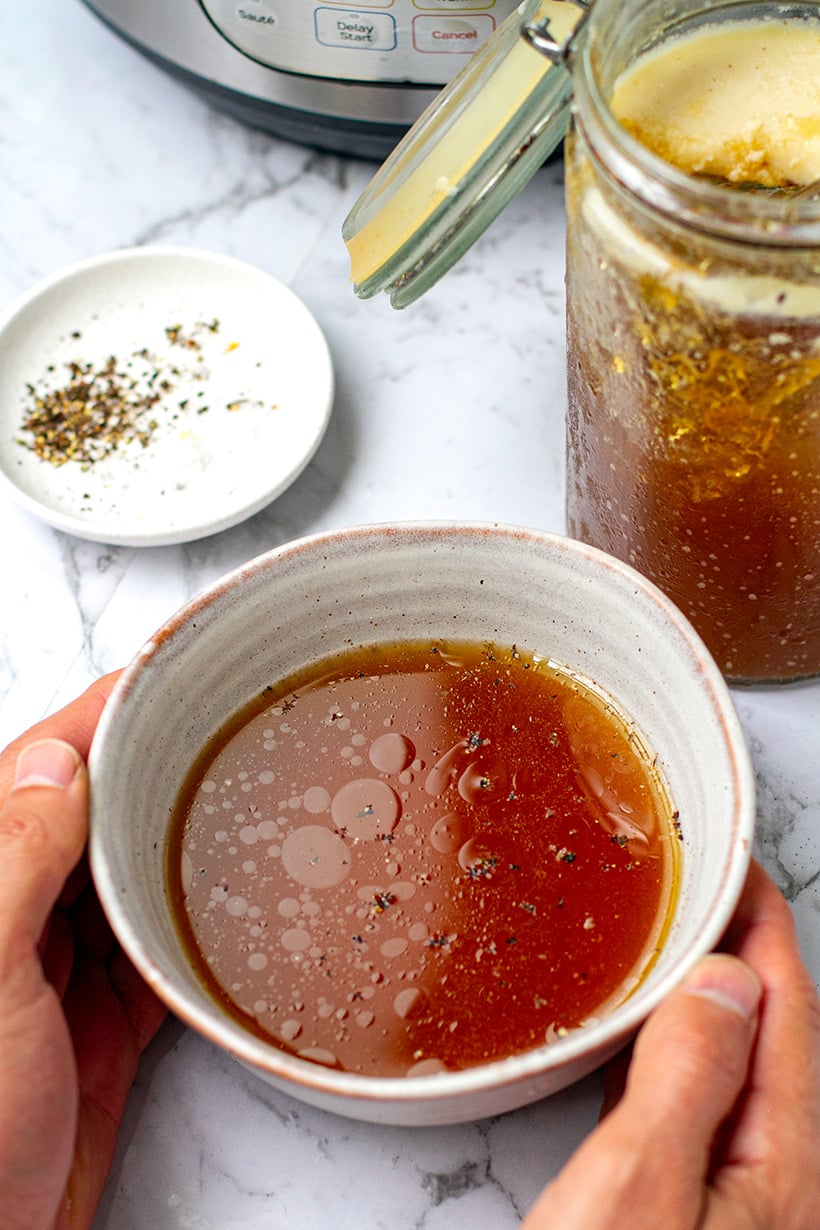 Beef Bone Broth (Instant Pot, 4 Hours!)