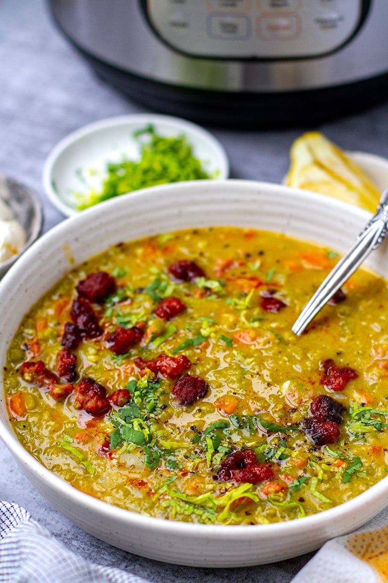 Instant Pot Split Pea & Chorizo Soup