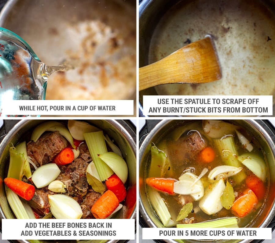 Instant Pot Beef Bone Broth Food 24h