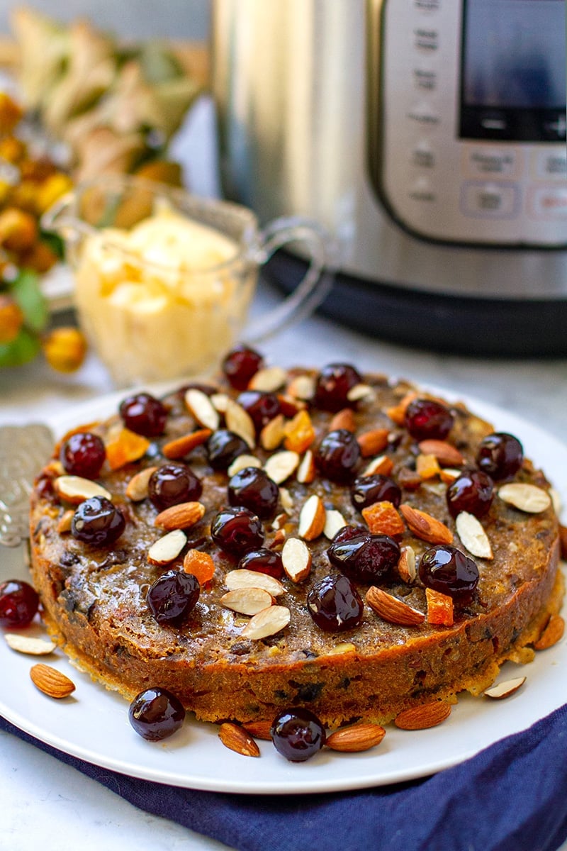 Instant Pot Fruit Cake Perfect Winter Christmas Dessert