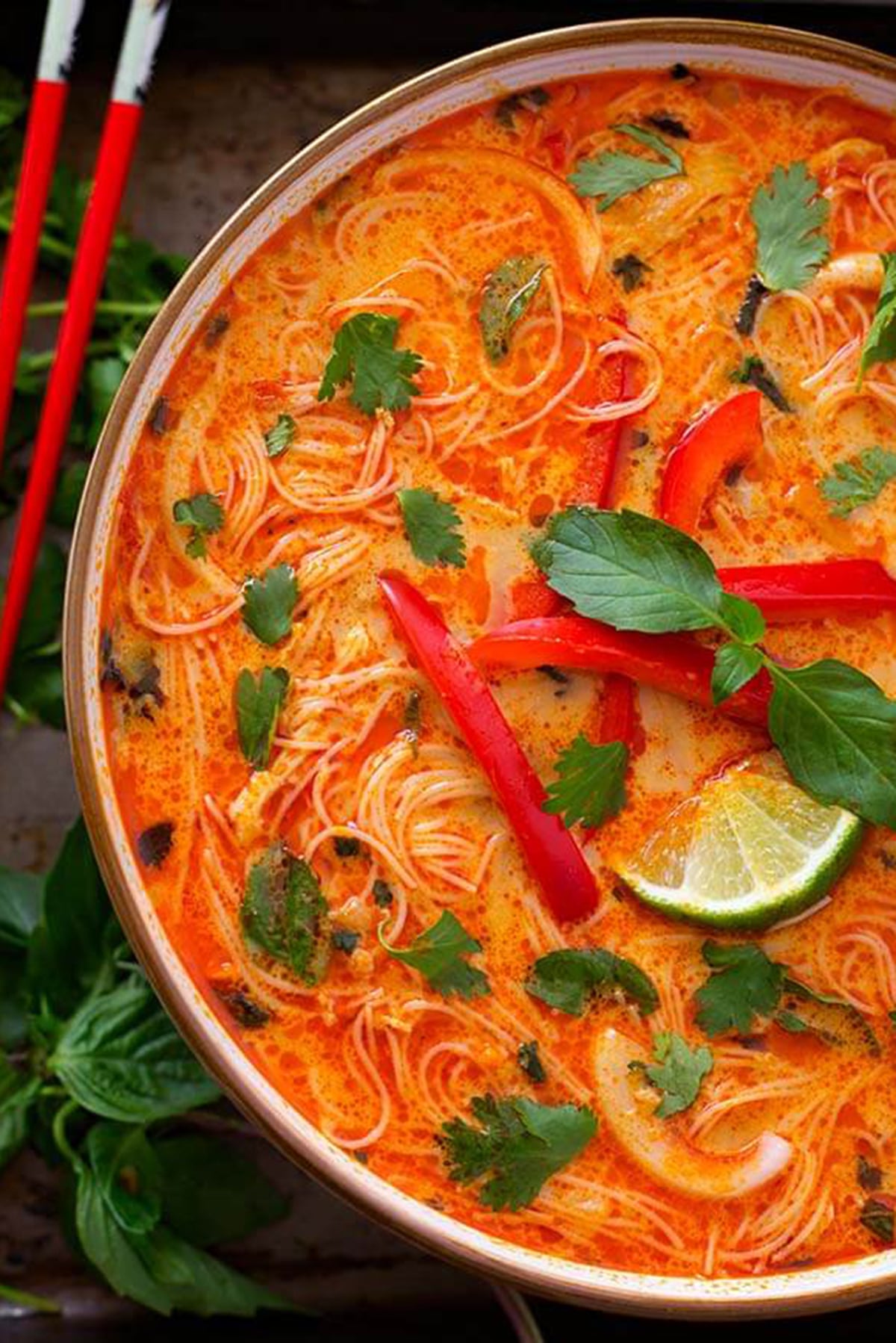 Coconut Red Curry Noodle Soup